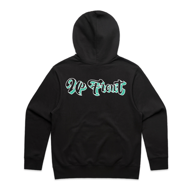 UPFRONT PREMIUM THICK HOODIE [BLACK]