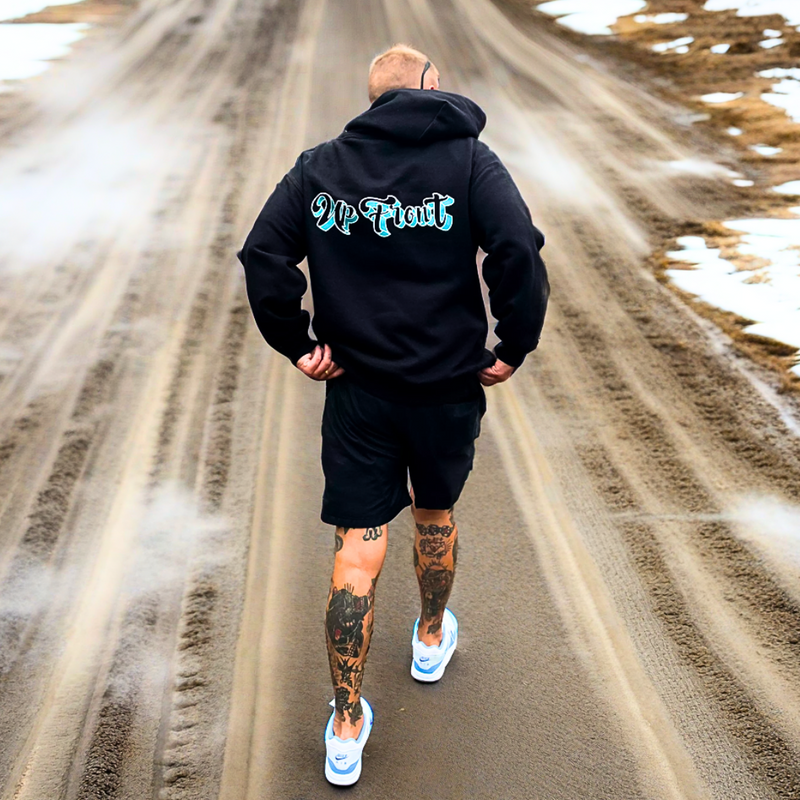UPFRONT PREMIUM RELAXED HOODIE [BLACK]